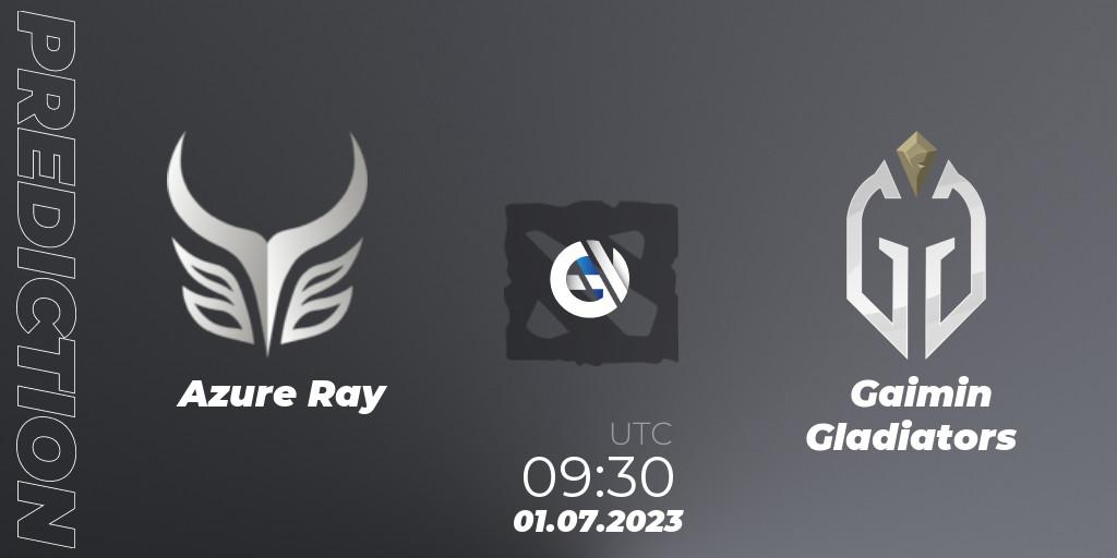 Azure Ray - Gaimin Gladiators: прогноз. 01.07.2023 at 08:54, Dota 2, Bali Major 2023 - Group Stage