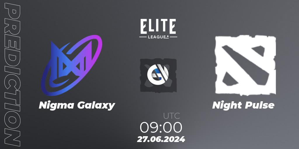 Nigma Galaxy - Night Pulse: прогноз. 27.06.2024 at 09:00, Dota 2, Elite League Season 2: Western Europe Closed Qualifier
