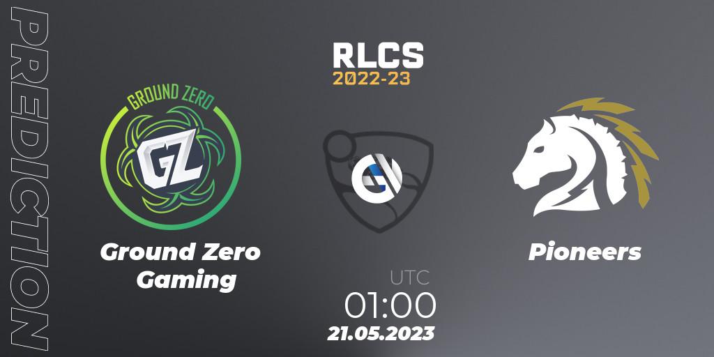 Ground Zero Gaming - Pioneers: прогноз. 21.05.2023 at 01:00, Rocket League, RLCS 2022-23 - Spring: Oceania Regional 2 - Spring Cup