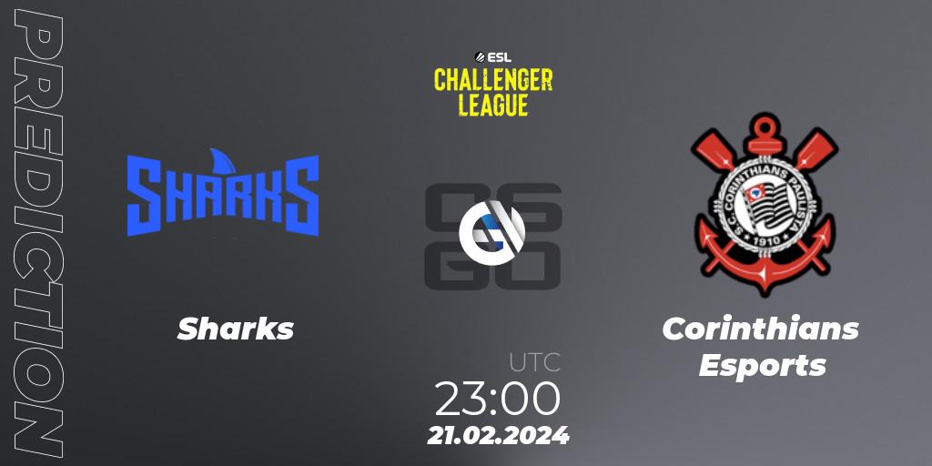 Sharks - Corinthians Esports: прогноз. 22.02.24, CS2 (CS:GO), ESL Challenger League Season 47: South America