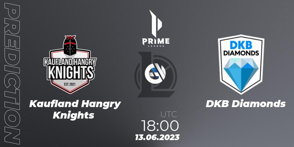Kaufland Hangry Knights - DKB Diamonds: прогноз. 13.06.2023 at 18:00, LoL, Prime League 2nd Division Summer 2023