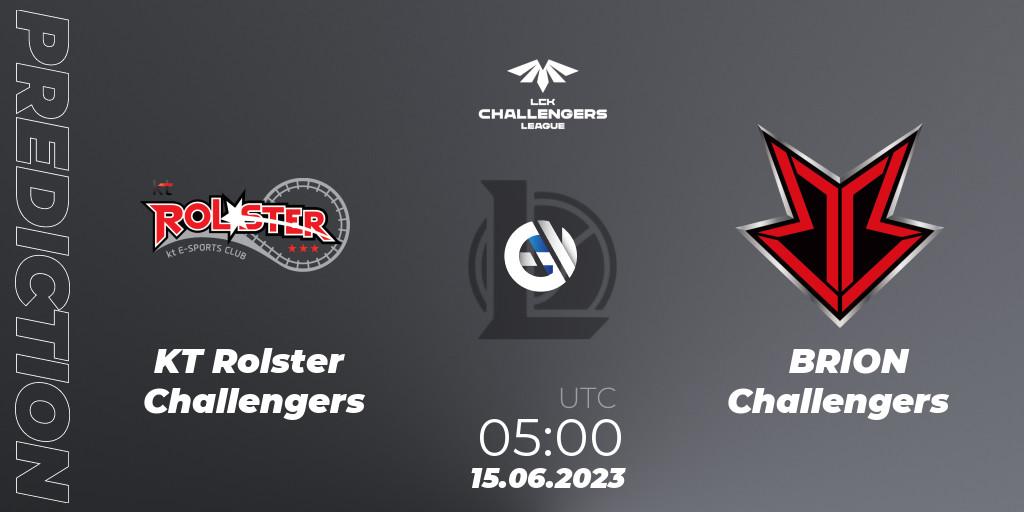 KT Rolster Challengers - BRION Challengers: прогноз. 15.06.23, LoL, LCK Challengers League 2023 Summer - Group Stage
