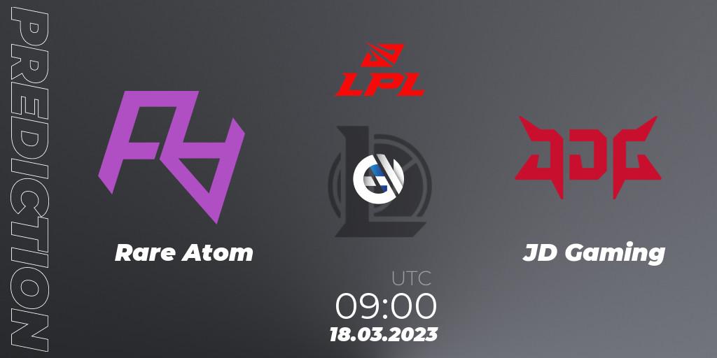 Rare Atom - JD Gaming: прогноз. 18.03.2023 at 09:00, LoL, LPL Spring 2023 - Group Stage