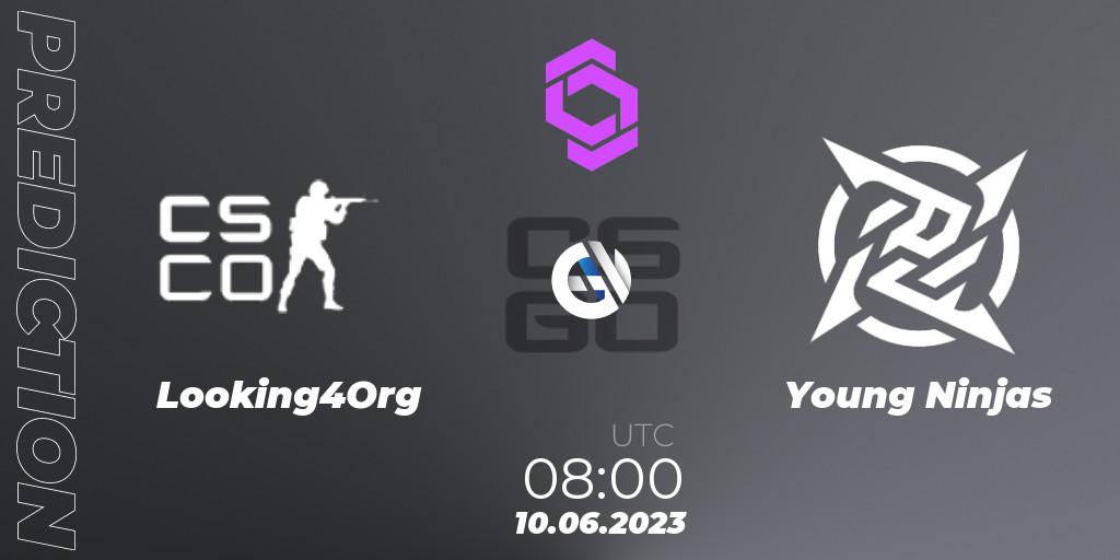 Looking4Org - Young Ninjas: прогноз. 10.06.23, CS2 (CS:GO), CCT West Europe Series 4
