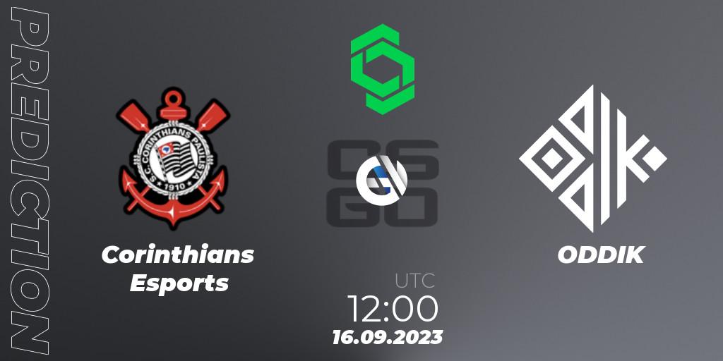 Corinthians Esports - ODDIK: прогноз. 16.09.2023 at 12:00, Counter-Strike (CS2), CCT South America Series #11