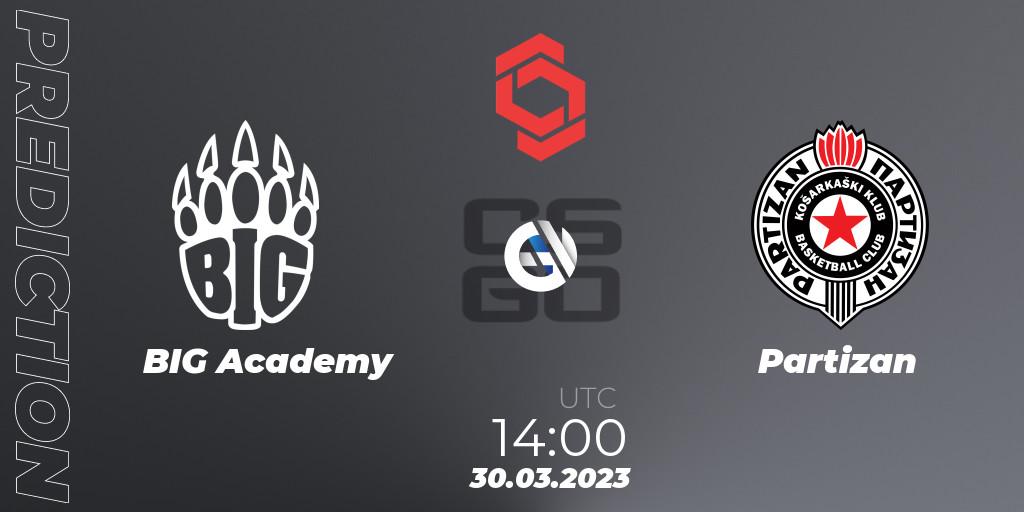 BIG Academy - Partizan: прогноз. 30.03.23, CS2 (CS:GO), CCT Central Europe Series #5