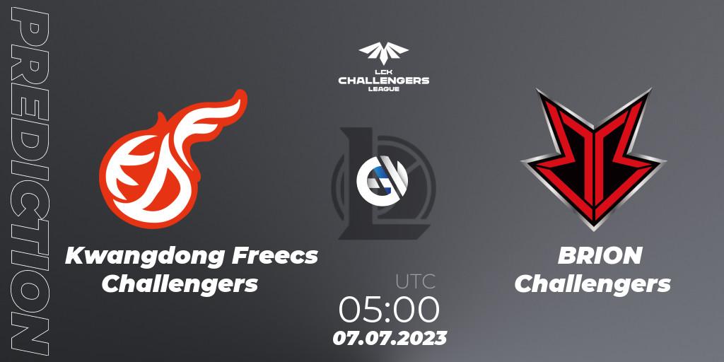 Kwangdong Freecs Challengers - BRION Challengers: прогноз. 07.07.23, LoL, LCK Challengers League 2023 Summer - Group Stage