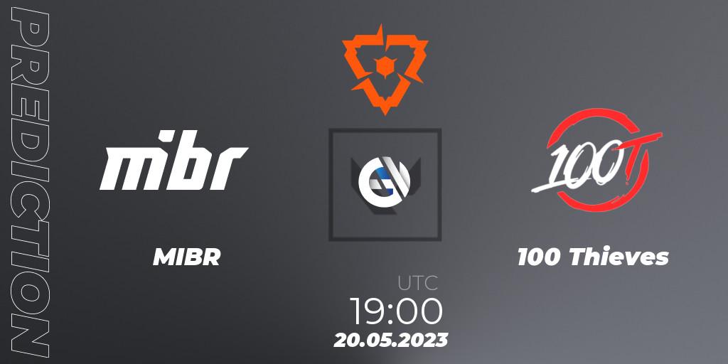 MIBR - 100 Thieves: прогноз. 20.05.2023 at 19:00, VALORANT, VCT Americas League 2023 Playoffs