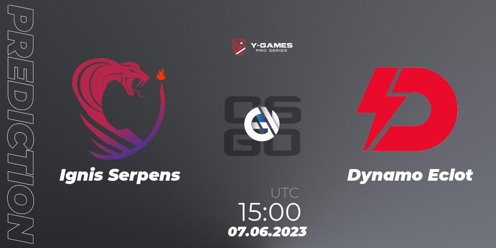 Ignis Serpens - Dynamo Eclot: прогноз. 07.06.2023 at 15:00, Counter-Strike (CS2), Y-Games PRO Series 2023