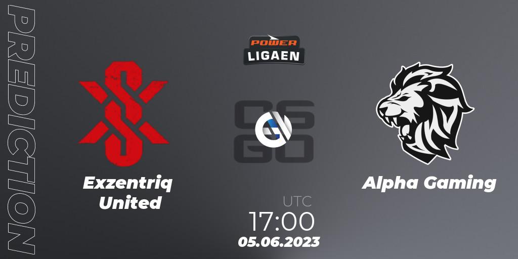Exzentriq United - Alpha Gaming: прогноз. 05.06.23, CS2 (CS:GO), Dust2.dk Ligaen Season 23