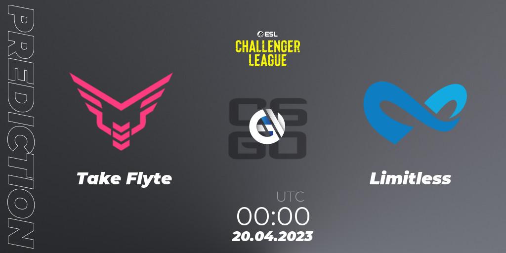 Take Flyte - Limitless: прогноз. 20.04.2023 at 00:00, Counter-Strike (CS2), ESL Challenger League Season 45: North America