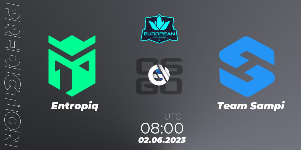 Entropiq - Team Sampi: прогноз. 02.06.23, CS2 (CS:GO), European Pro League Season 8