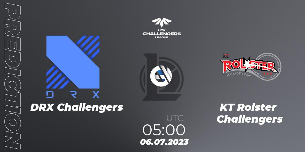 DRX Challengers - KT Rolster Challengers: прогноз. 06.07.23, LoL, LCK Challengers League 2023 Summer - Group Stage