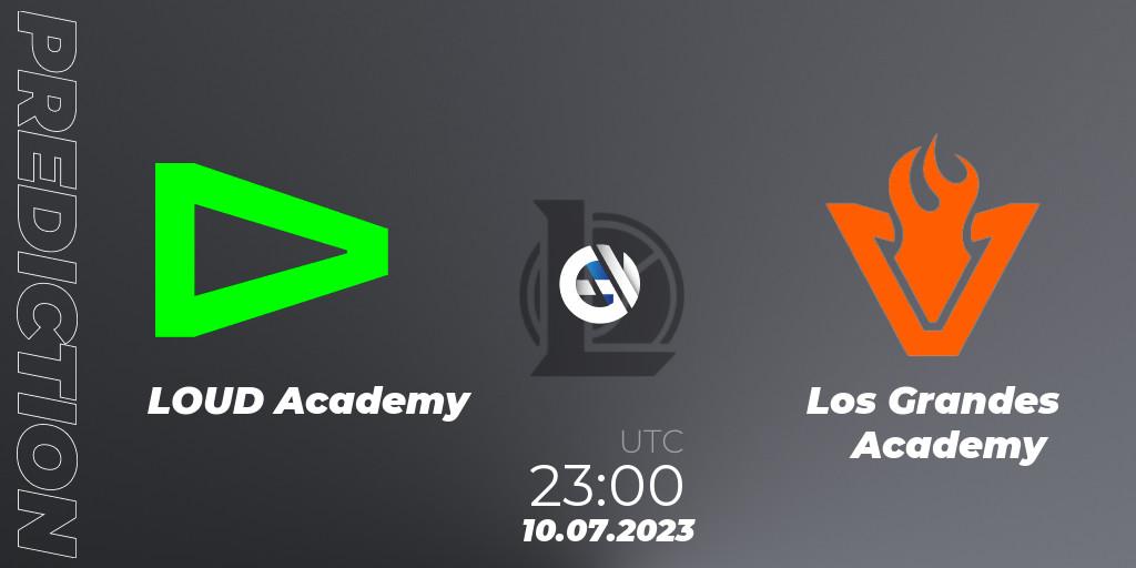 LOUD Academy - Los Grandes Academy: прогноз. 10.07.23, LoL, CBLOL Academy Split 2 2023 - Group Stage
