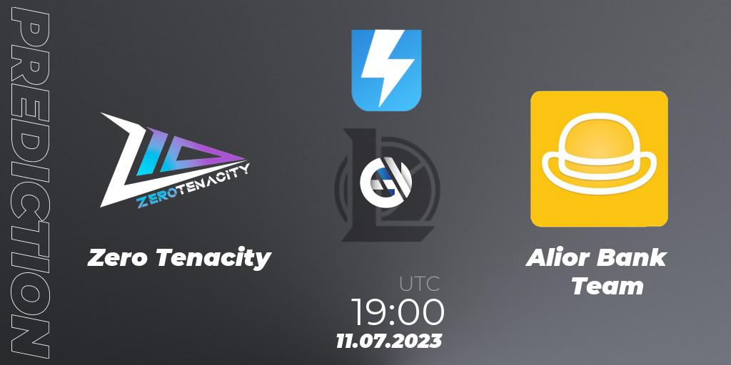 Zero Tenacity - Alior Bank Team: прогноз. 12.07.2023 at 18:00, LoL, Ultraliga Season 10 2023 Regular Season