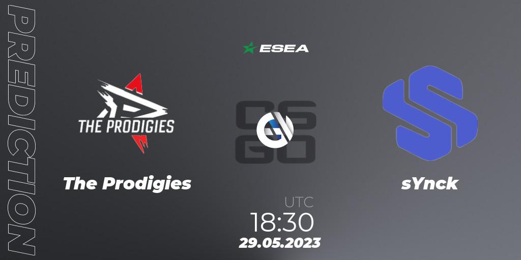 The Prodigies - sYnck: прогноз. 30.05.23, CS2 (CS:GO), ESEA Advanced Season 45 Europe