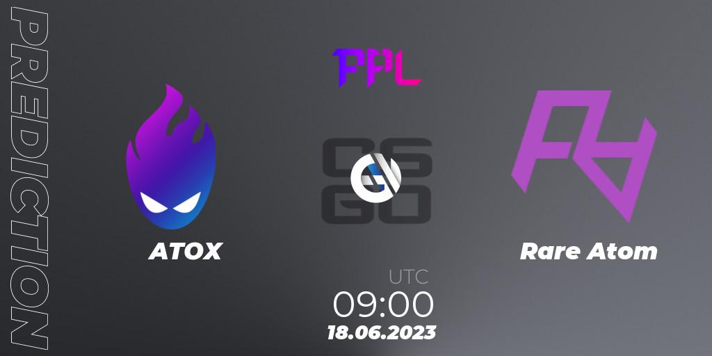 ATOX - Rare Atom: прогноз. 18.06.2023 at 09:00, Counter-Strike (CS2), Perfect World Arena Premier League Season 4