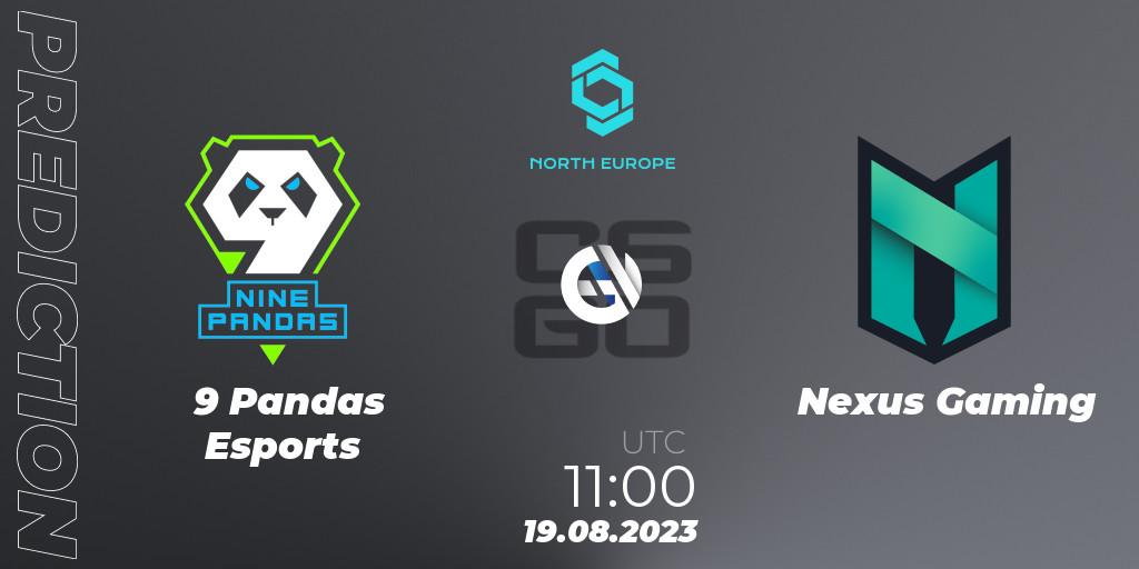 9 Pandas Esports - Nexus Gaming: прогноз. 19.08.23, CS2 (CS:GO), CCT North Europe Series #7