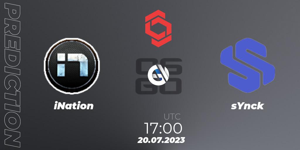 iNation - sYnck: прогноз. 20.07.23, CS2 (CS:GO), CCT Central Europe Series #7: Closed Qualifier