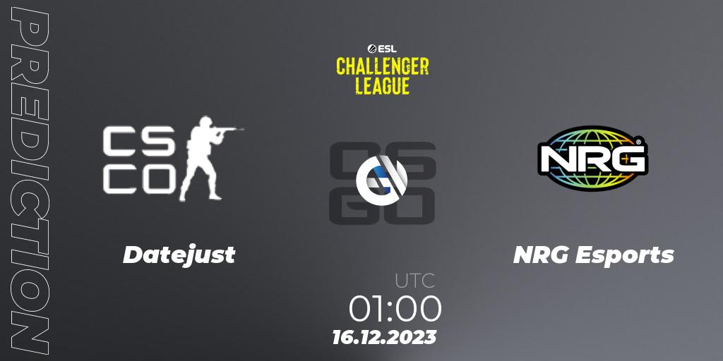 Datejust - NRG Esports: прогноз. 16.12.2023 at 01:00, Counter-Strike (CS2), ESL Challenger League Season 46 Relegation: North America