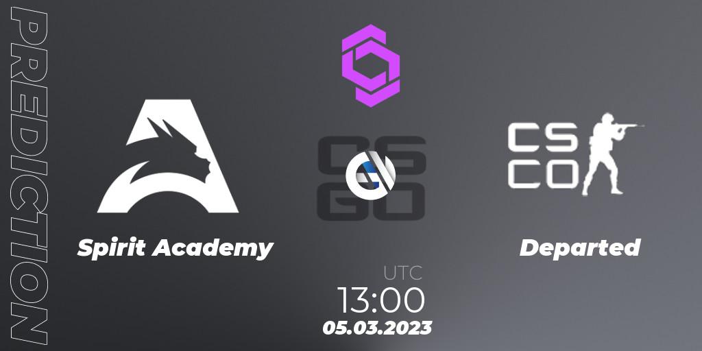 Spirit Academy - Departed: прогноз. 05.03.23, CS2 (CS:GO), CCT West Europe Series 2 Closed Qualifier