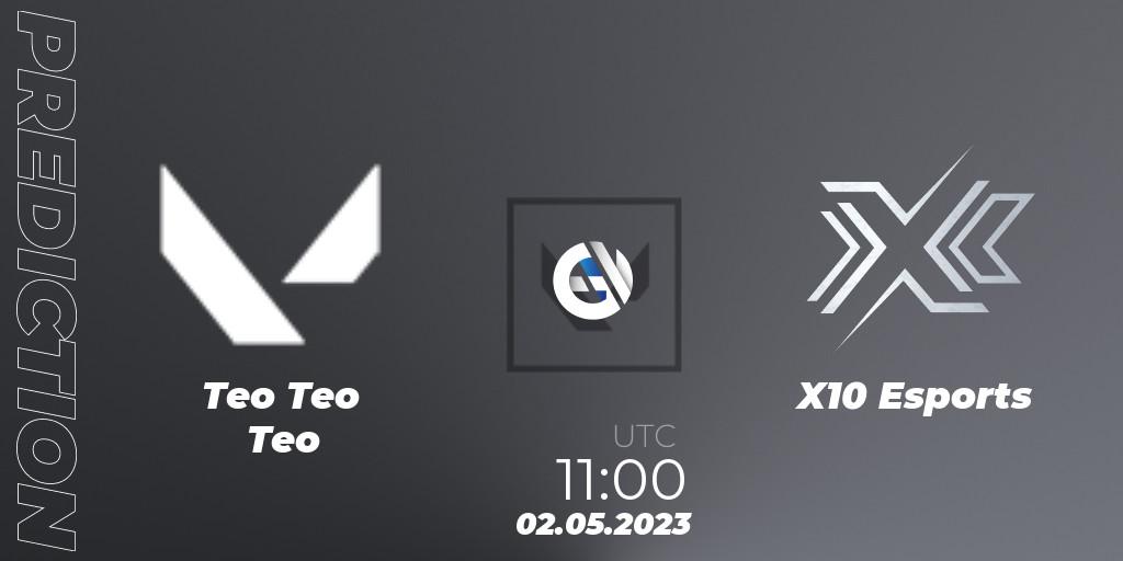 Teo Teo Teo - X10 Esports: прогноз. 02.05.23, VALORANT, VALORANT Challengers 2023: Malaysia & Singapore Split 2 - Group stage