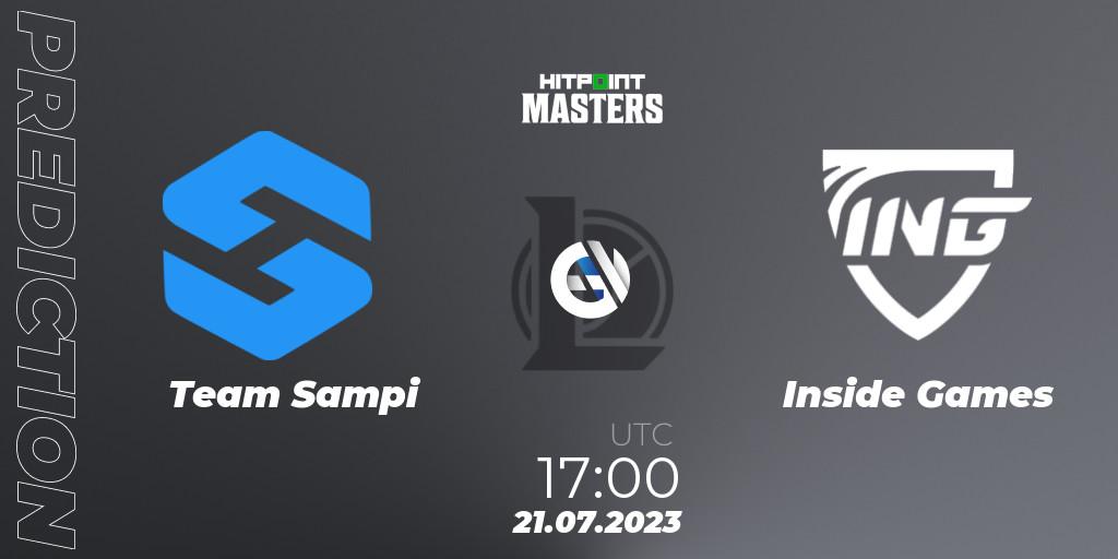 Team Sampi - Inside Games: прогноз. 27.06.23, LoL, Hitpoint Masters Summer 2023 - Group Stage