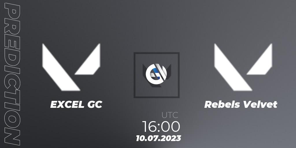 EXCEL GC - REBELS VELVET: прогноз. 10.07.2023 at 16:10, VALORANT, VCT 2023: Game Changers EMEA Series 2 - Group Stage