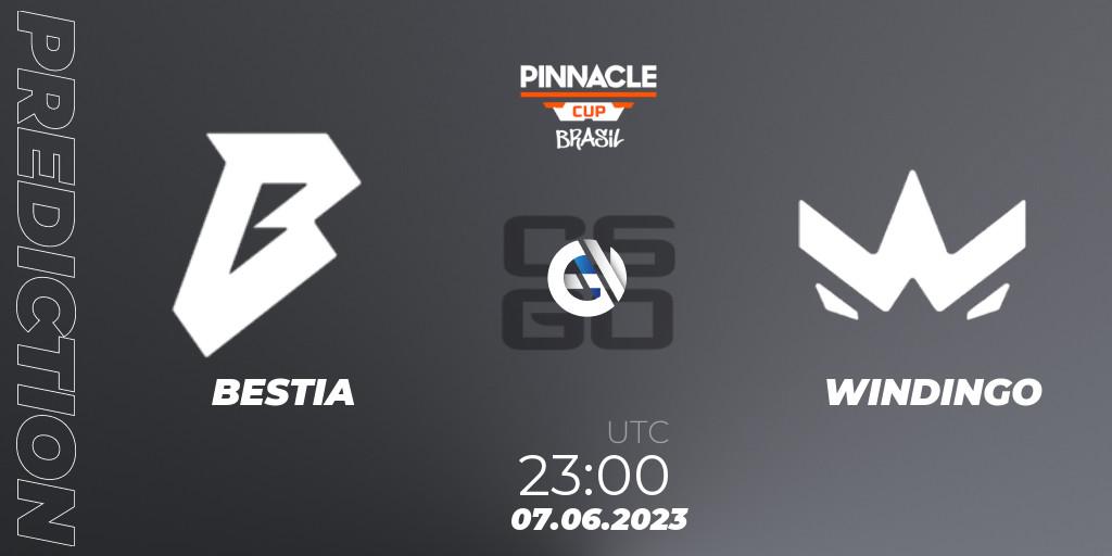 BESTIA - WINDINGO: прогноз. 07.06.2023 at 23:40, Counter-Strike (CS2), Pinnacle Brazil Cup 1