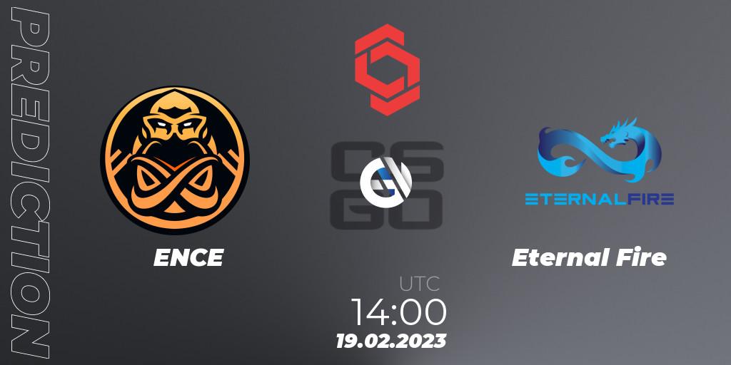 ENCE - Eternal Fire: прогноз. 19.02.2023 at 14:10, Counter-Strike (CS2), CCT Central Europe Series Finals #1