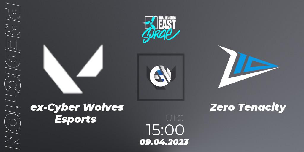 ex-Cyber Wolves Esports - Zero Tenacity: прогноз. 09.04.2023 at 15:00, VALORANT, VALORANT Challengers East: Surge - Split 2 - Regular Season