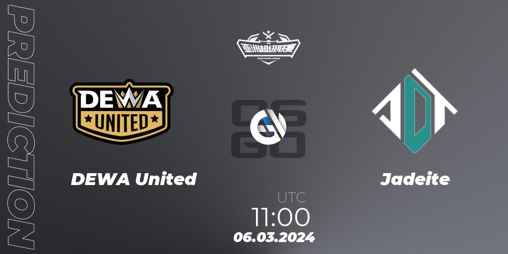 DEWA United - Jadeite: прогноз. 06.03.2024 at 11:00, Counter-Strike (CS2), Asian Super League Season 2