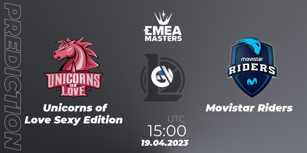 Unicorns of Love Sexy Edition - Movistar Riders: прогноз. 19.04.2023 at 15:00, LoL, EMEA Masters Spring 2023 - Playoffs