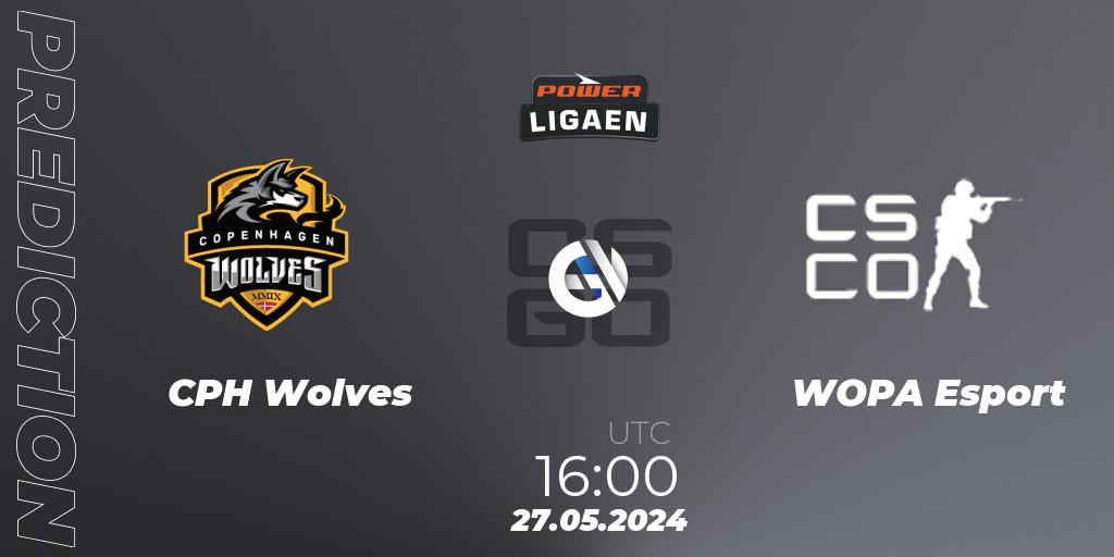 CPH Wolves - WOPA Esport: прогноз. 27.05.2024 at 16:00, Counter-Strike (CS2), Dust2.dk Ligaen Season 26