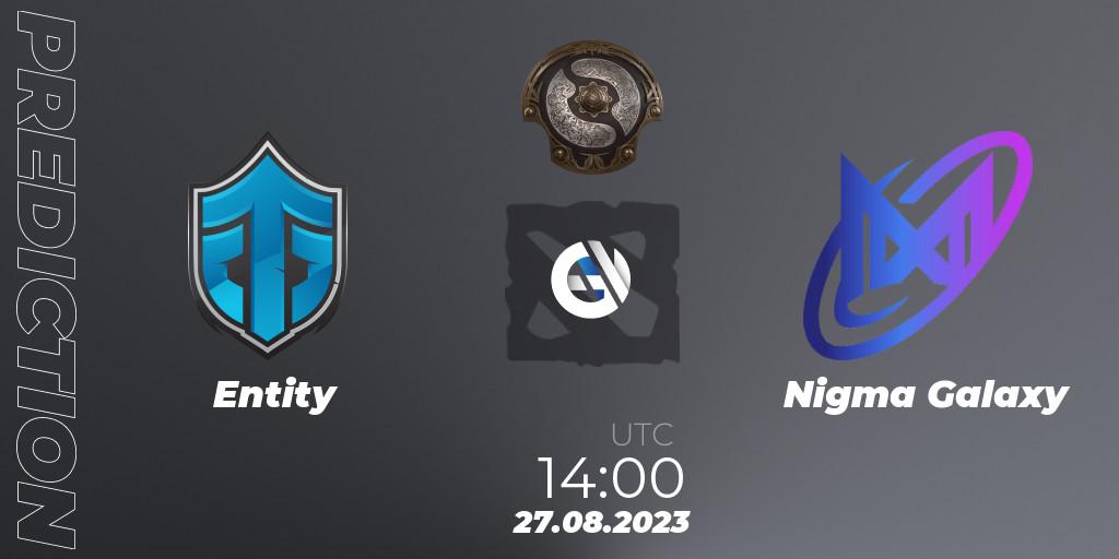 Entity - Nigma Galaxy: прогноз. 27.08.2023 at 13:05, Dota 2, The International 2023 - Western Europe Qualifier
