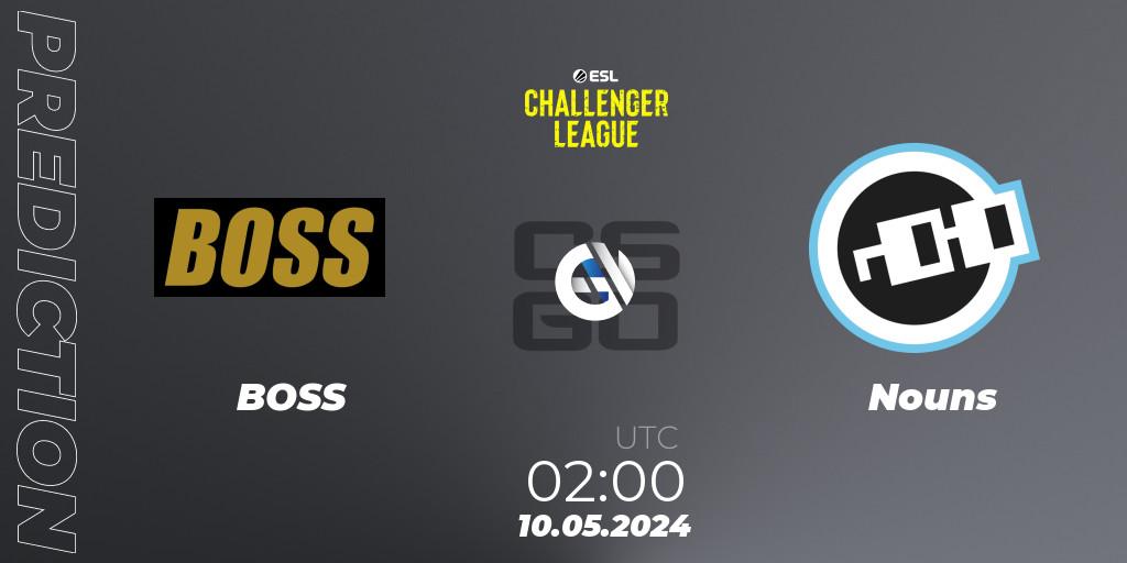 BOSS - Nouns: прогноз. 10.05.2024 at 02:00, Counter-Strike (CS2), ESL Challenger League Season 47: North America