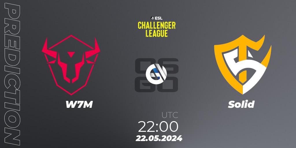 W7M - Solid: прогноз. 22.05.2024 at 22:00, Counter-Strike (CS2), ESL Challenger League Season 47: South America