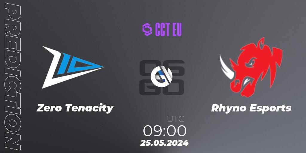 Zero Tenacity - Rhyno Esports: прогноз. 25.05.2024 at 09:00, Counter-Strike (CS2), CCT Season 2 Europe Series 4