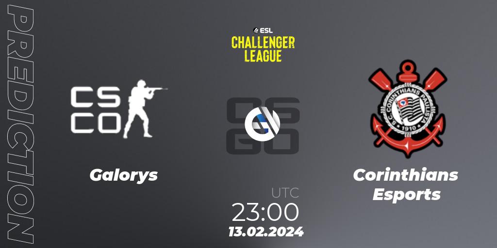Galorys - Corinthians Esports: прогноз. 23.02.2024 at 22:00, Counter-Strike (CS2), ESL Challenger League Season 47: South America
