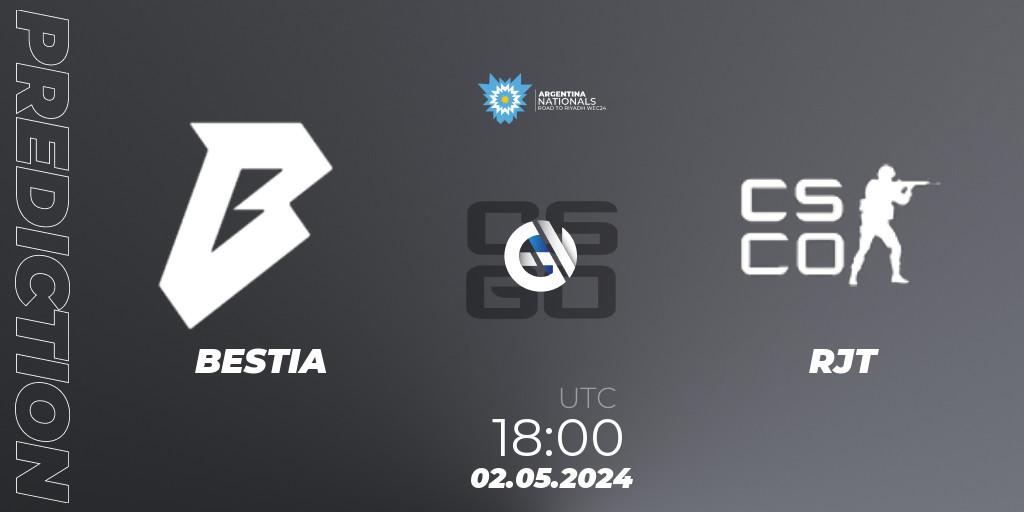 BESTIA - RJT: прогноз. 02.05.2024 at 18:00, Counter-Strike (CS2), IESF World Esports Championship 2024: Argentina