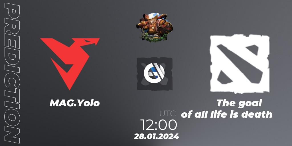 MAG.Yolo - The goal of all life is death: прогноз. 28.01.2024 at 12:00, Dota 2, ESL One Birmingham 2024: China Closed Qualifier