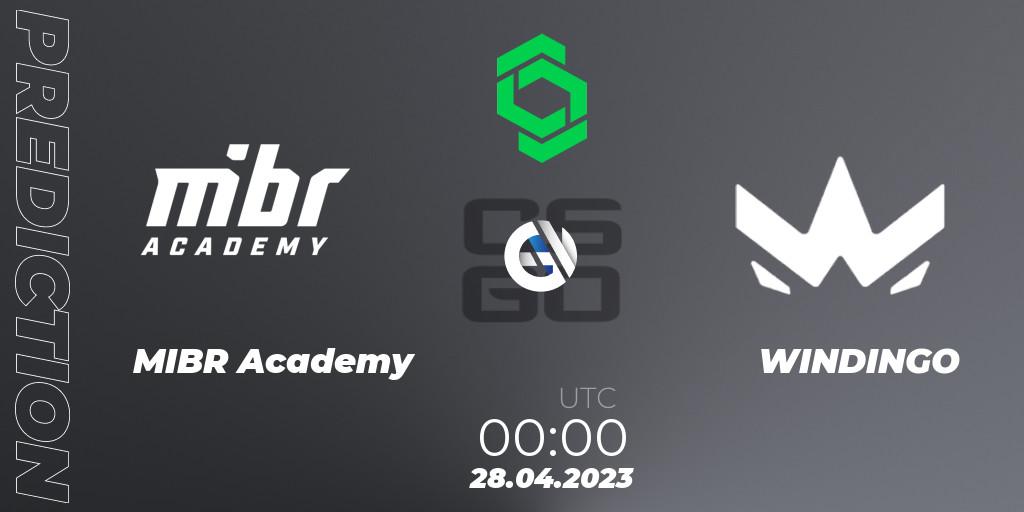 MIBR Academy - WINDINGO: прогноз. 28.04.2023 at 00:00, Counter-Strike (CS2), CCT South America Series #7