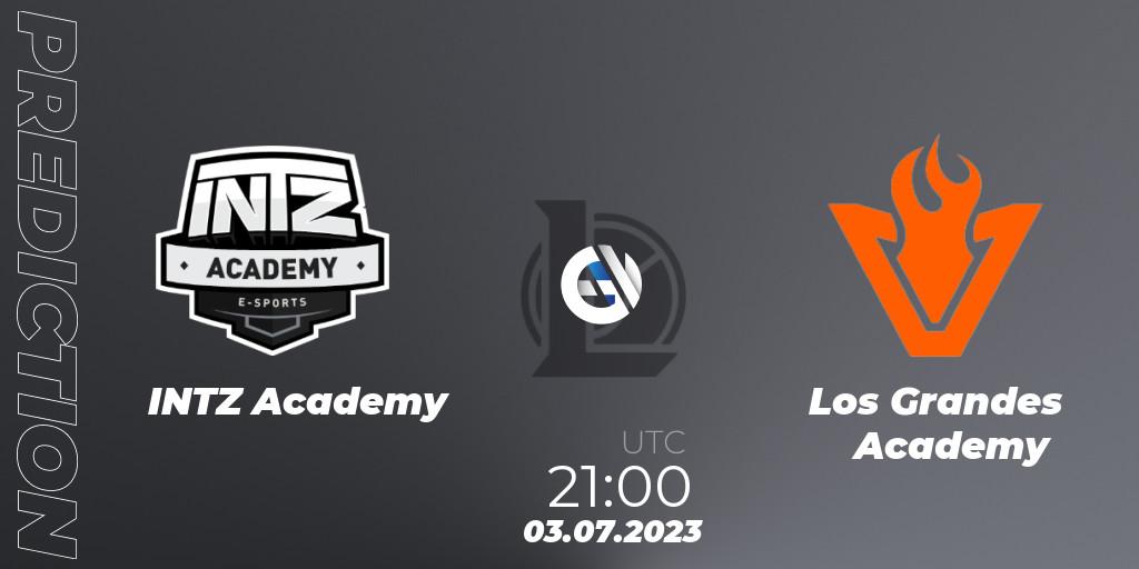 INTZ Academy - Los Grandes Academy: прогноз. 03.07.2023 at 21:00, LoL, CBLOL Academy Split 2 2023 - Group Stage
