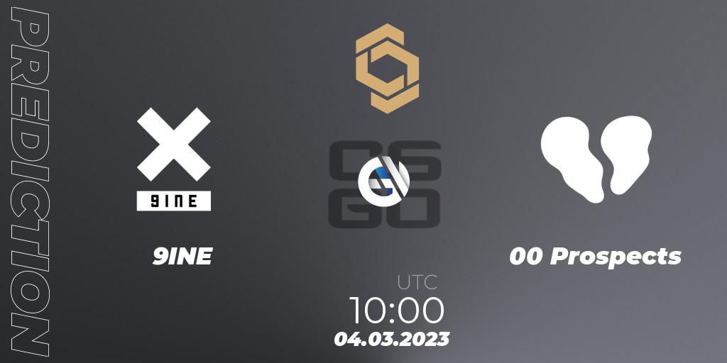 9INE - 00 Prospects: прогноз. 04.03.2023 at 10:00, Counter-Strike (CS2), CCT South Europe Series #3