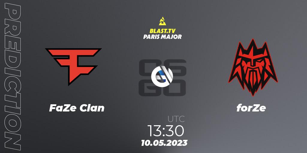 FaZe Clan - forZe: прогноз. 10.05.2023 at 13:20, Counter-Strike (CS2), BLAST Paris Major 2023 Challengers Stage