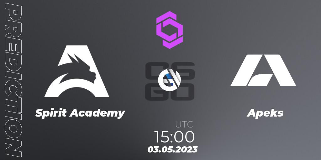 Spirit Academy - Apeks: прогноз. 03.05.23, CS2 (CS:GO), CCT West Europe Series #3