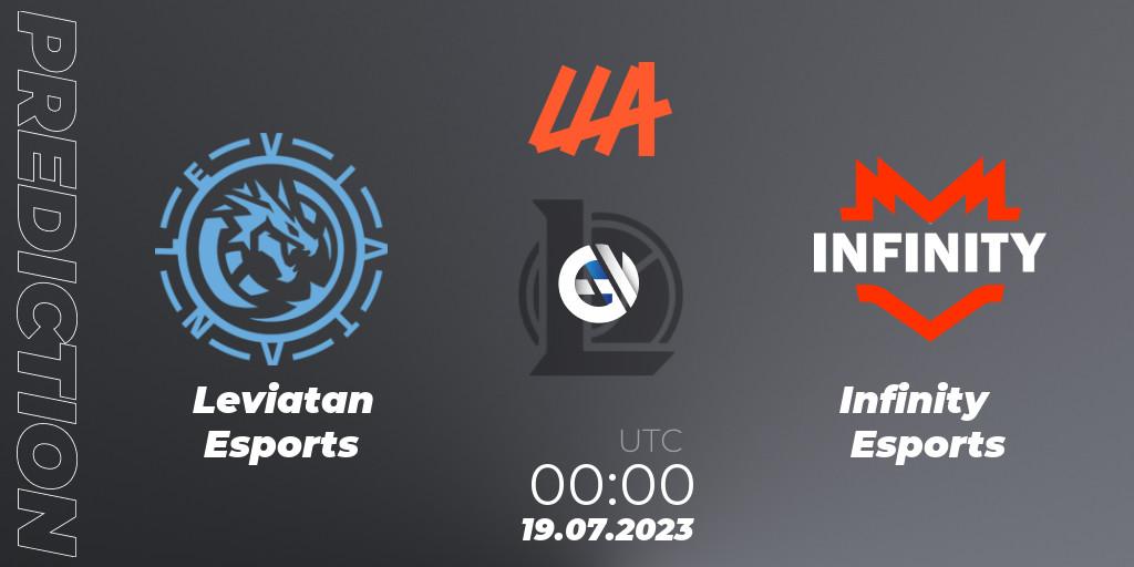 Leviatan Esports - Infinity Esports: прогноз. 19.07.2023 at 00:00, LoL, LLA Closing 2023 - Group Stage