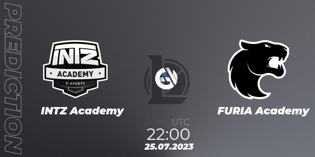 INTZ Academy - FURIA Academy: прогноз. 25.07.2023 at 22:00, LoL, CBLOL Academy Split 2 2023 - Group Stage