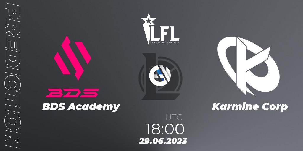 BDS Academy - Karmine Corp: прогноз. 29.06.23, LoL, LFL Summer 2023 - Group Stage