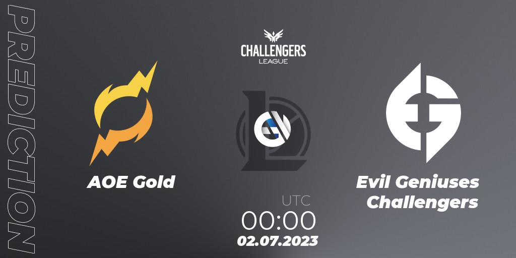 AOE Gold - Evil Geniuses Challengers: прогноз. 02.07.2023 at 00:00, LoL, North American Challengers League 2023 Summer - Group Stage